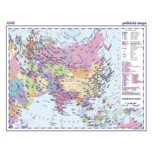 Asie – příruční politická mapa