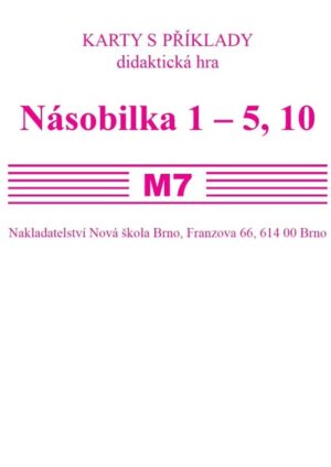 Sada kartiček M7 - násobilka 1-5,10
