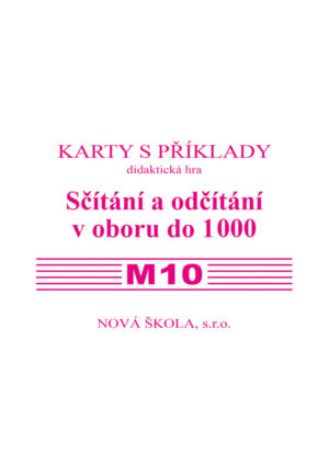 Sada kartiček M10 - sčítání a odčítání v oboru do 1000