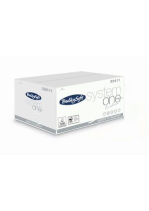 Ubrousky Bulky Soft® Excellence 2vr, 100% cel., bílé, 1/2 sklad, 21x16cm, 9000 útržků