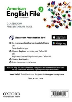 American English File Third Edition Level 3: Classroom Presentation Tool (Access Code Card