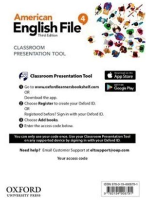 American English File Third Edition Level 4: Classroom Presentation Tool (Access Code Card