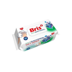 Vlhč. ubrousky Bris antibakteriální 100ks na ruce a povrchy, kart. 24ks