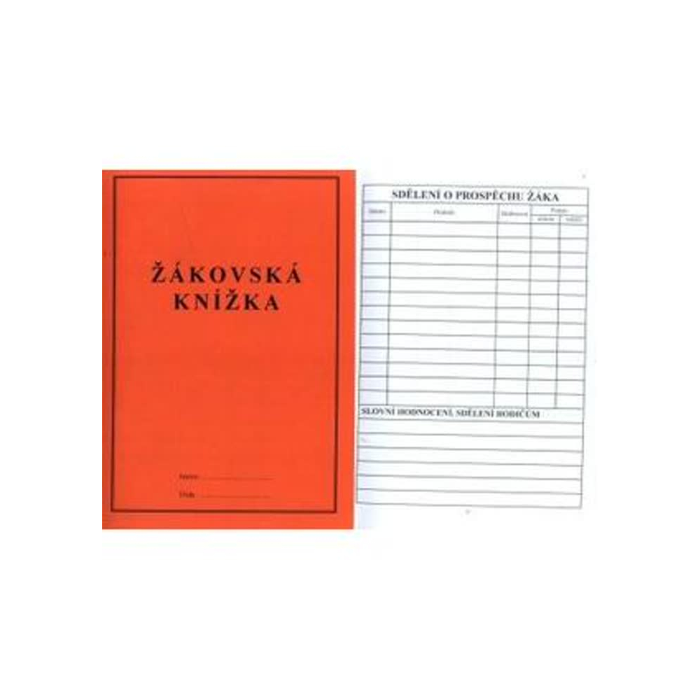 Žákovská knížka ORANŽOVÁ - pro speciální školy
